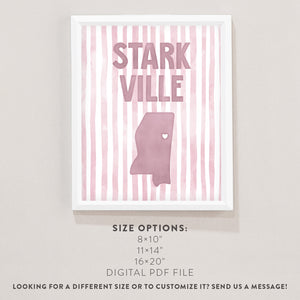 Starkville, Mississippi Poster