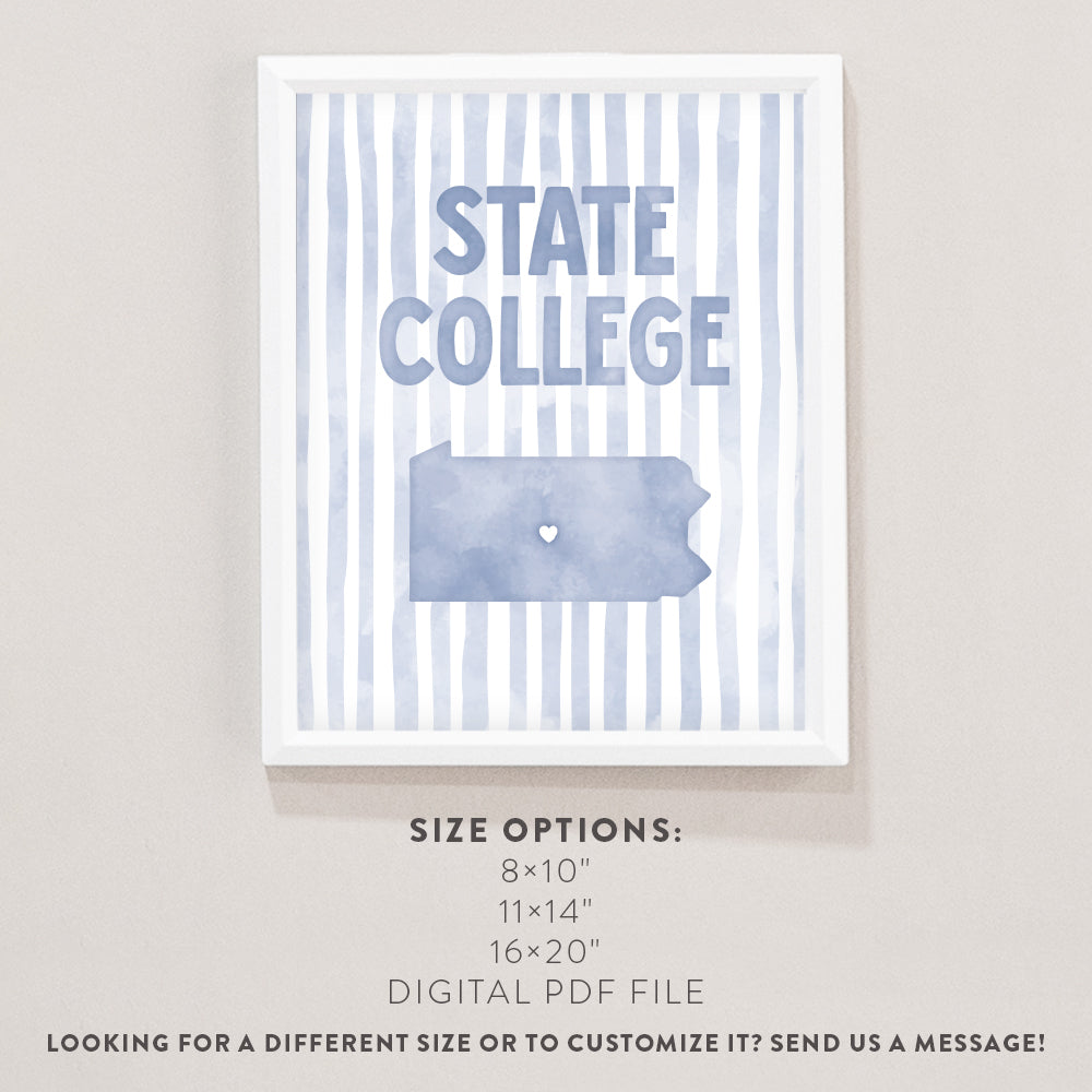 State College, Pennsylvania Poster