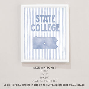 State College, Pennsylvania Poster