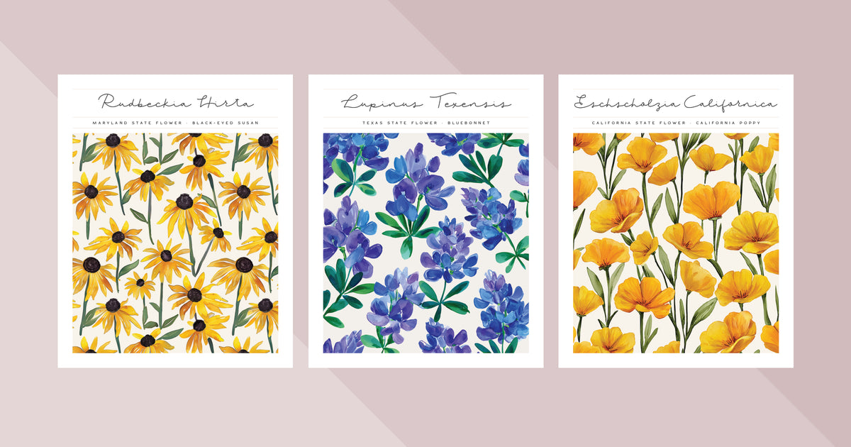 state flower posters