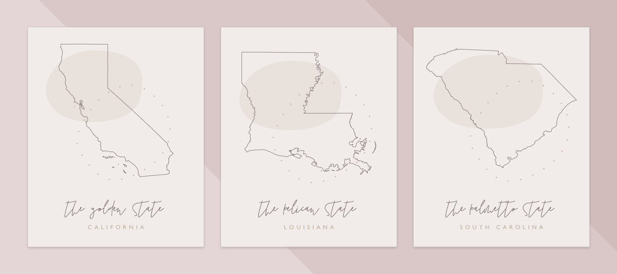 state nickname posters