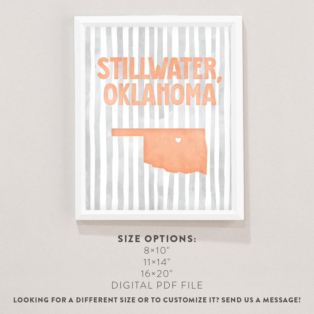 Stillwater, Oklahoma Poster