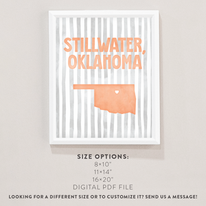 Stillwater, Oklahoma Poster