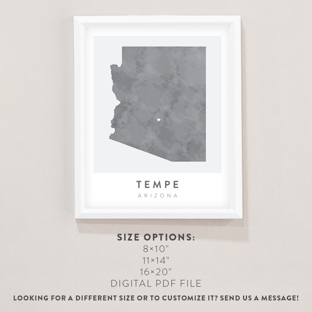 map of tempe arizona