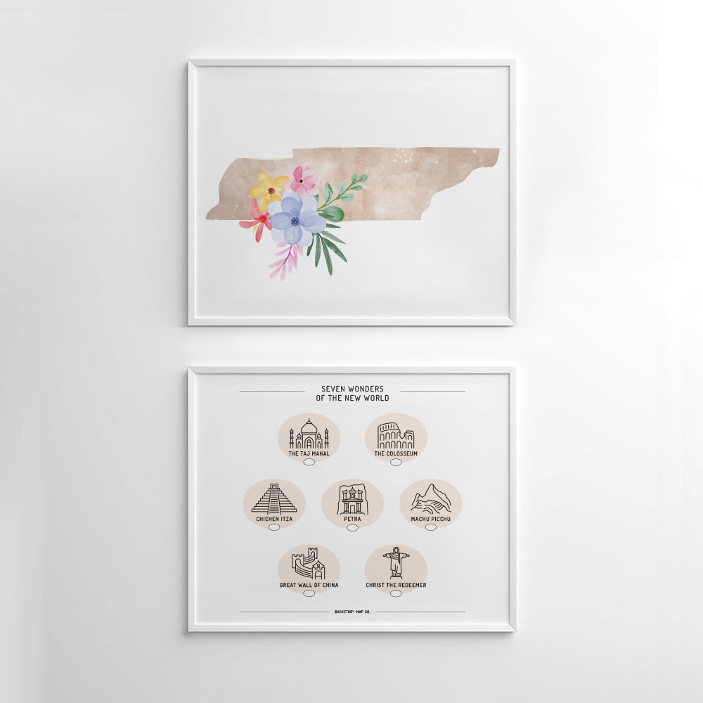 tennessee travel poster wall art