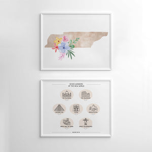 tennessee travel poster wall art