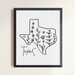Load image into Gallery viewer, texas outline poster

