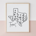 Load image into Gallery viewer, texas outline poster

