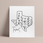 Load image into Gallery viewer, texas map poster
