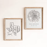 Load image into Gallery viewer, texas map poster
