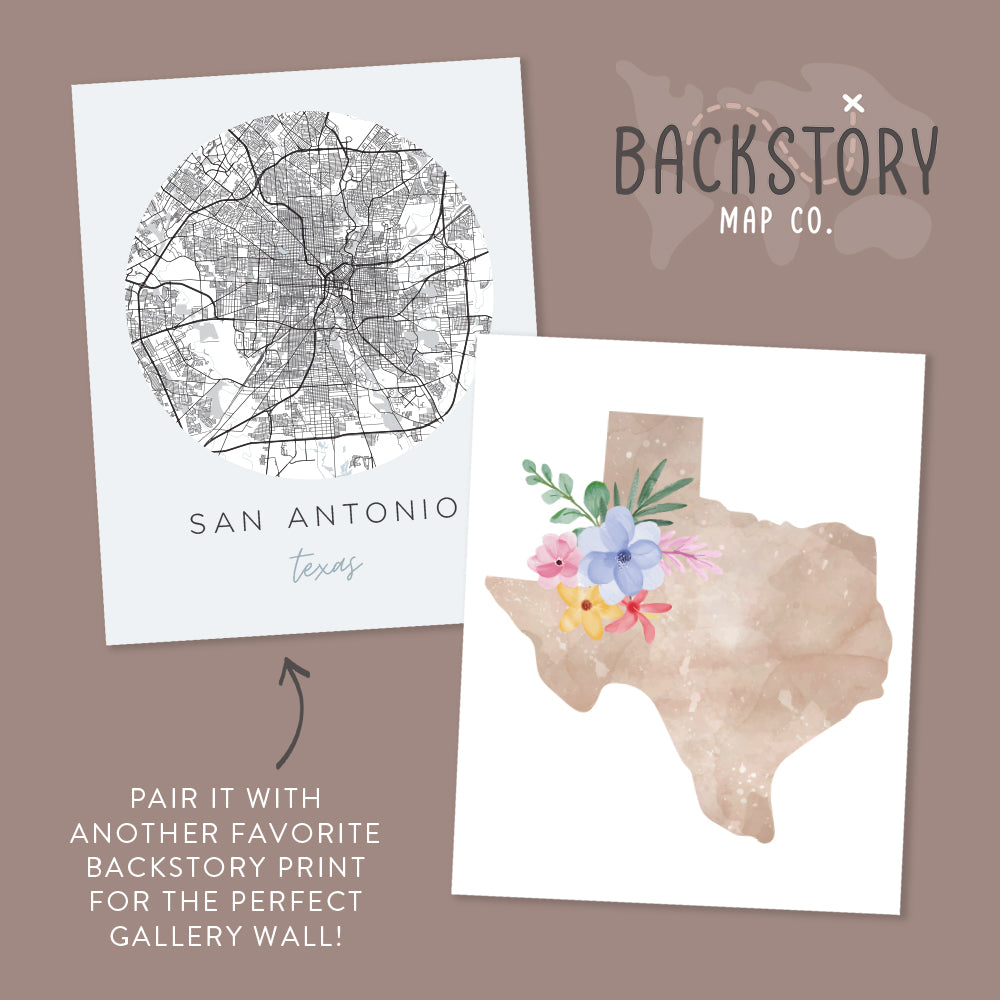san antonio texas map