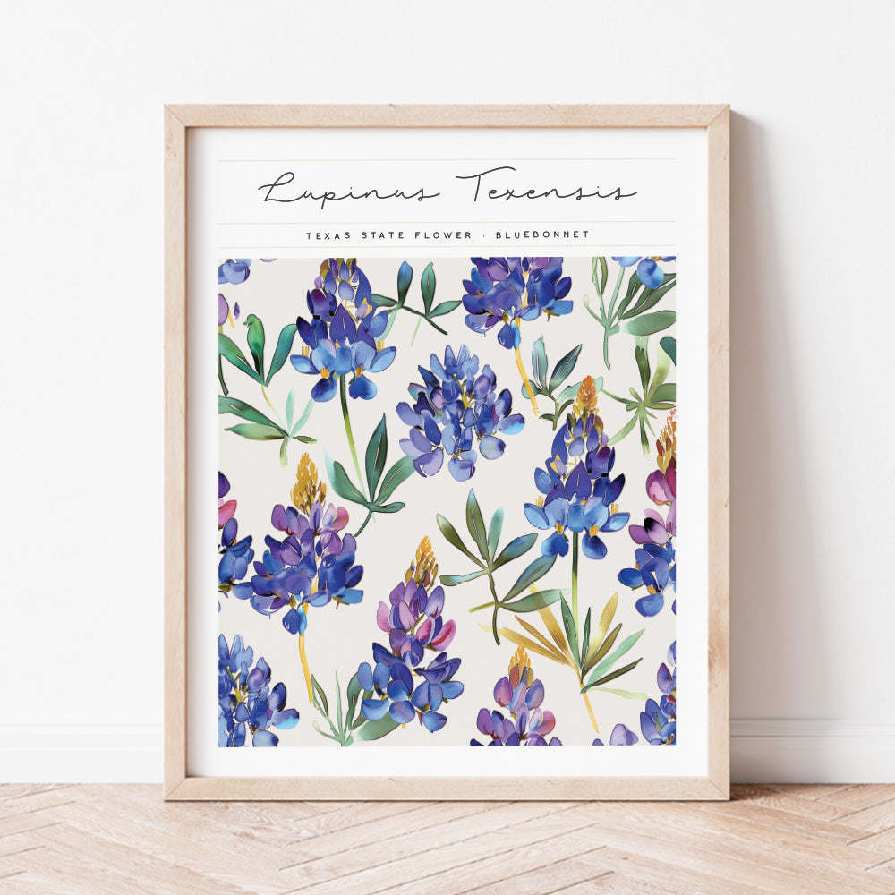 texas state flower wall art