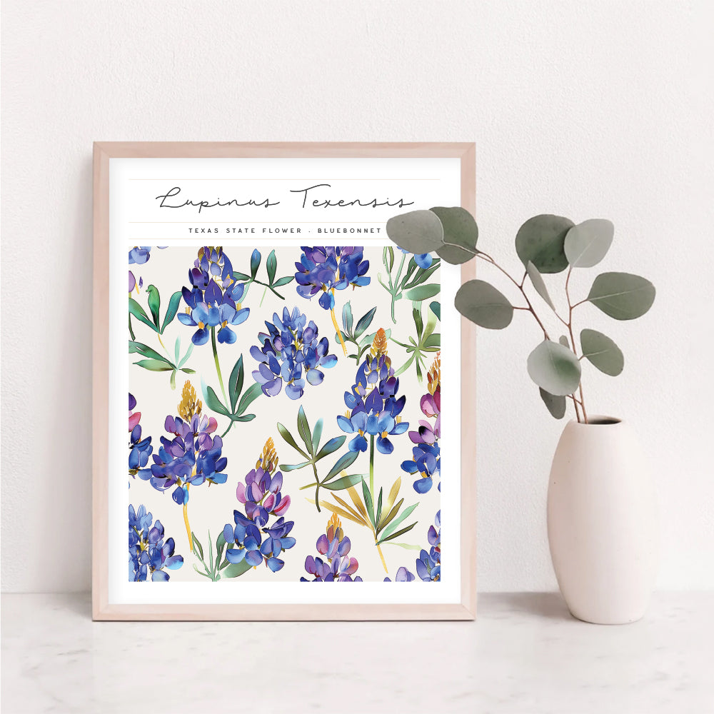 texas state flower wall art