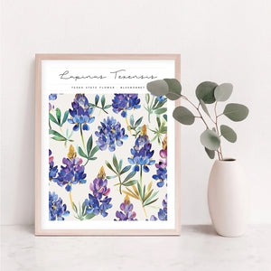 texas state flower wall art