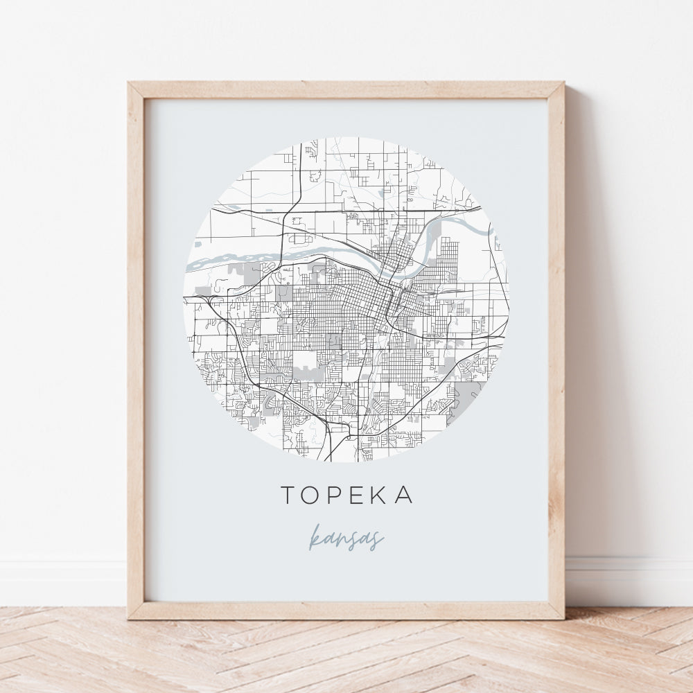 topeka kansas map