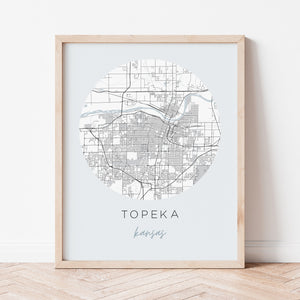 topeka kansas map