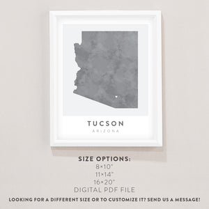 Tucson, Arizona Map