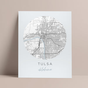 tulsa oklahoma map