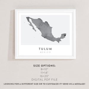 map of tulum mexico