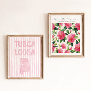 Tuscaloosa, Alabama Pink Pastel Poster