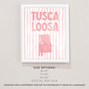 Tuscaloosa, Alabama Poster