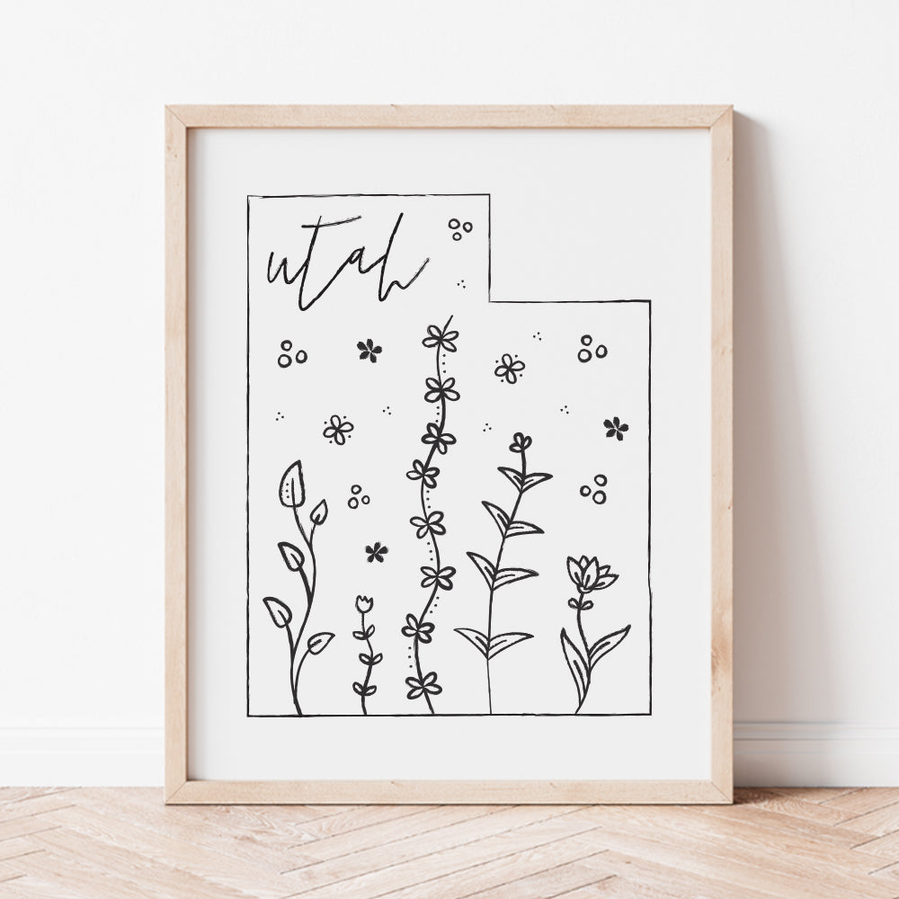 utah art print