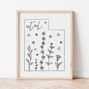 utah art print
