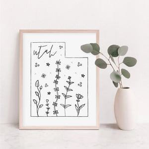 utah art print
