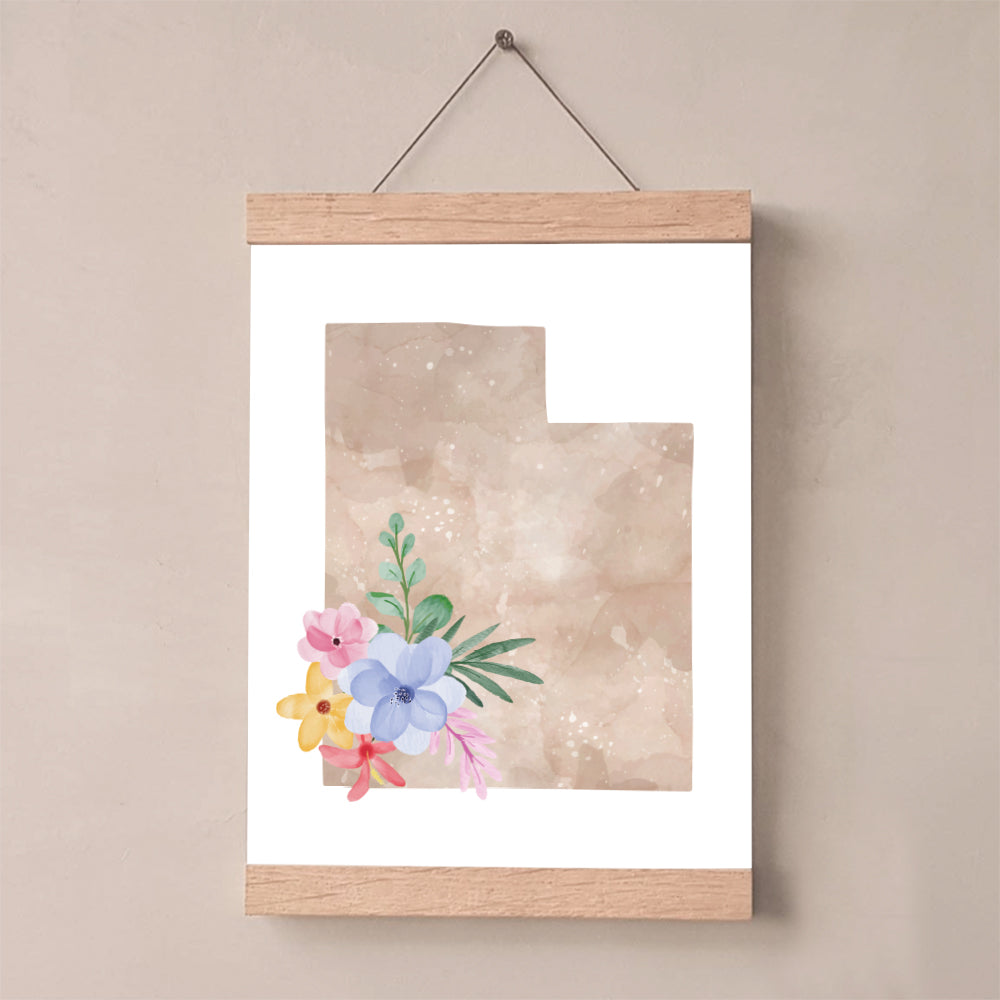 watercolor floral art print