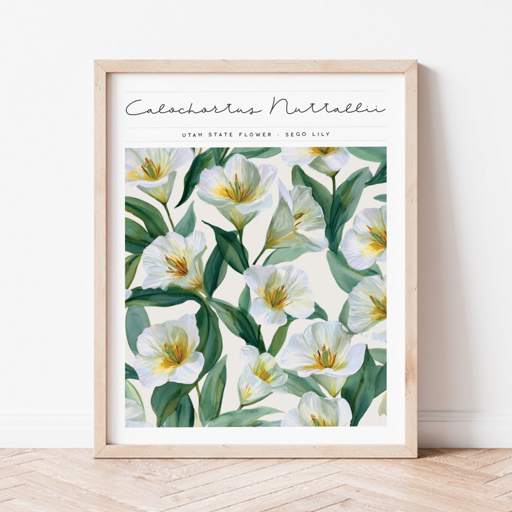 utah state flower wall art