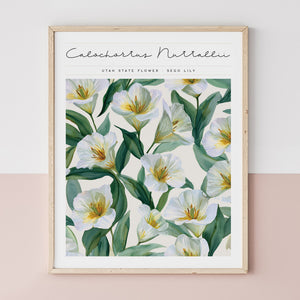 utah state flower art print