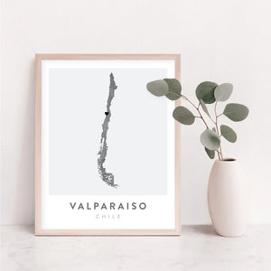 chile map poster