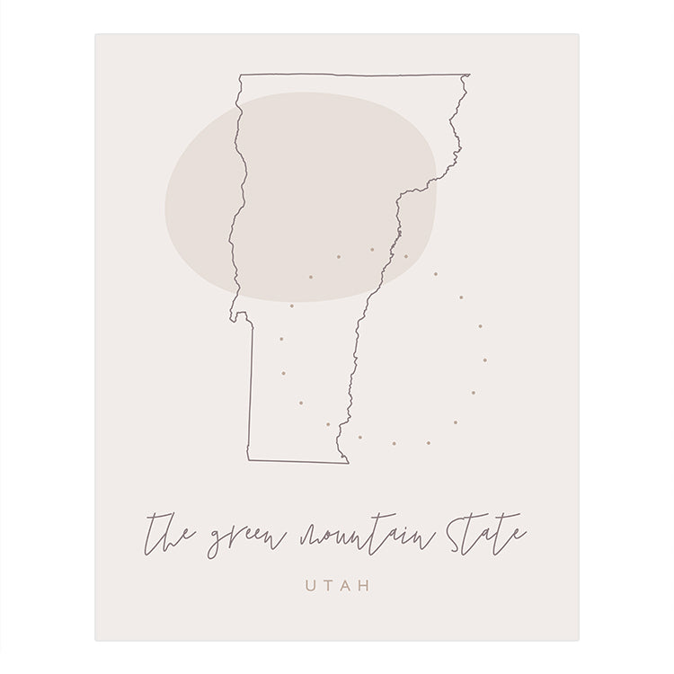 Vermont State Nickname Poster | Backstory Map Co.