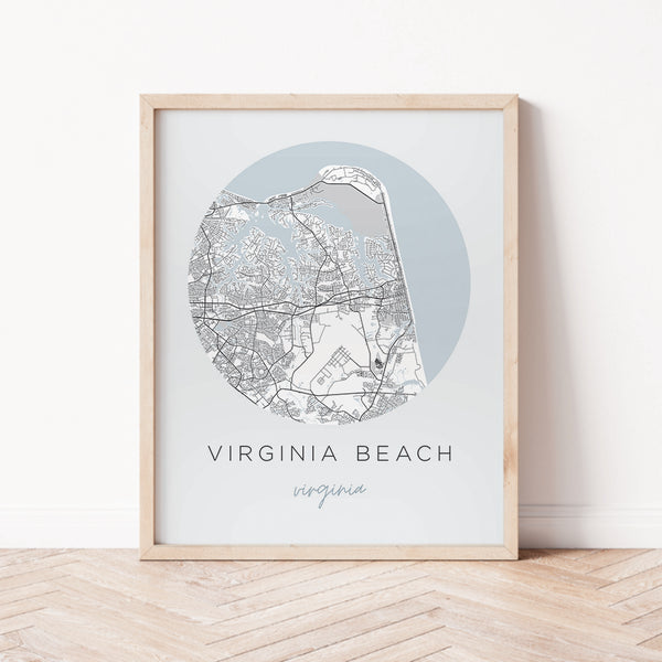 Virginia Beach Street Map | Backstory Map Co.