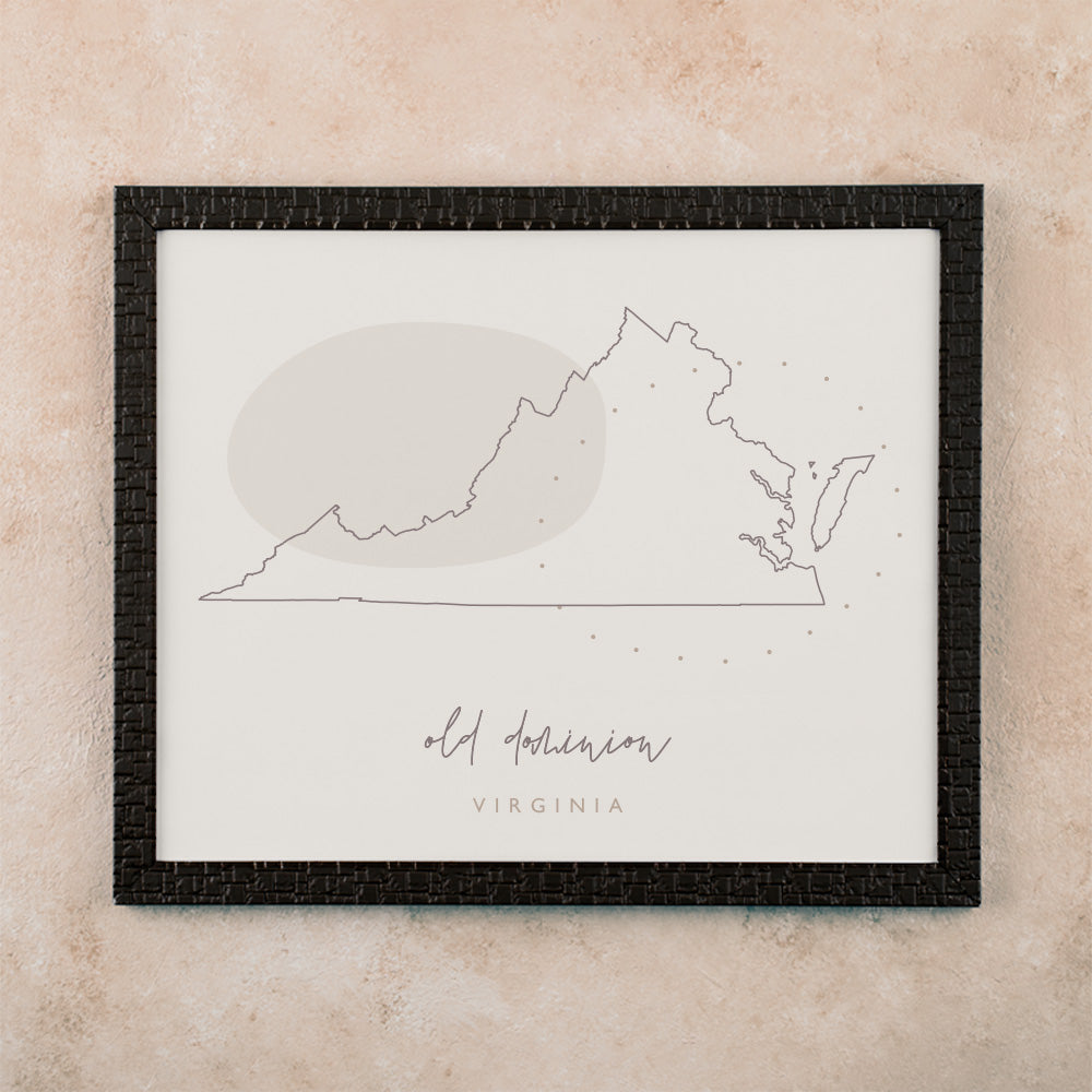 Virginia State Nickname Poster Backstory Map Co virginia-state-nickname-poster-backstory-map-co