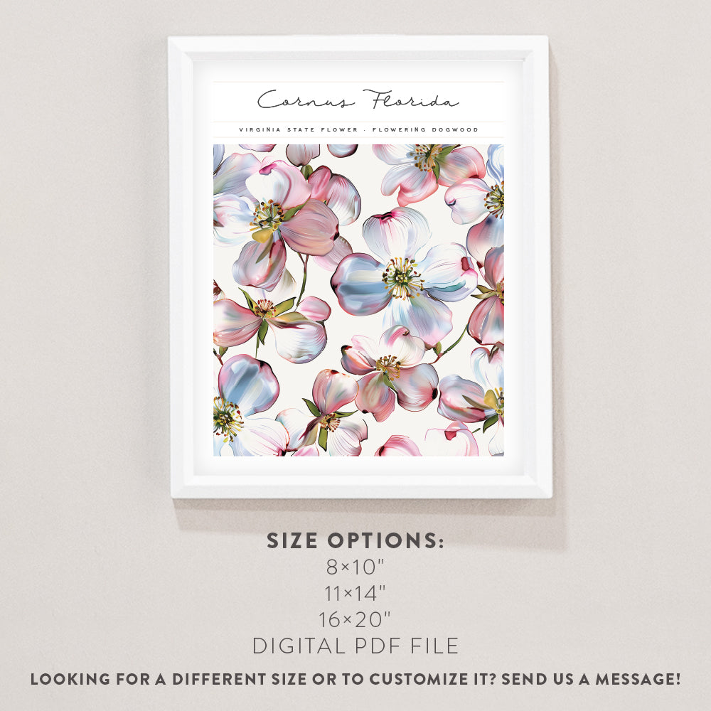 virginia state flower poster