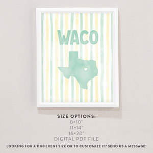 Waco, Texas Poster