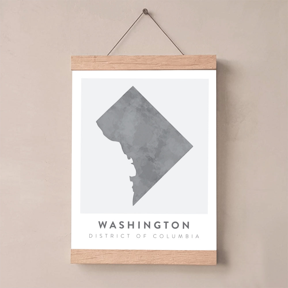 washington dc map print