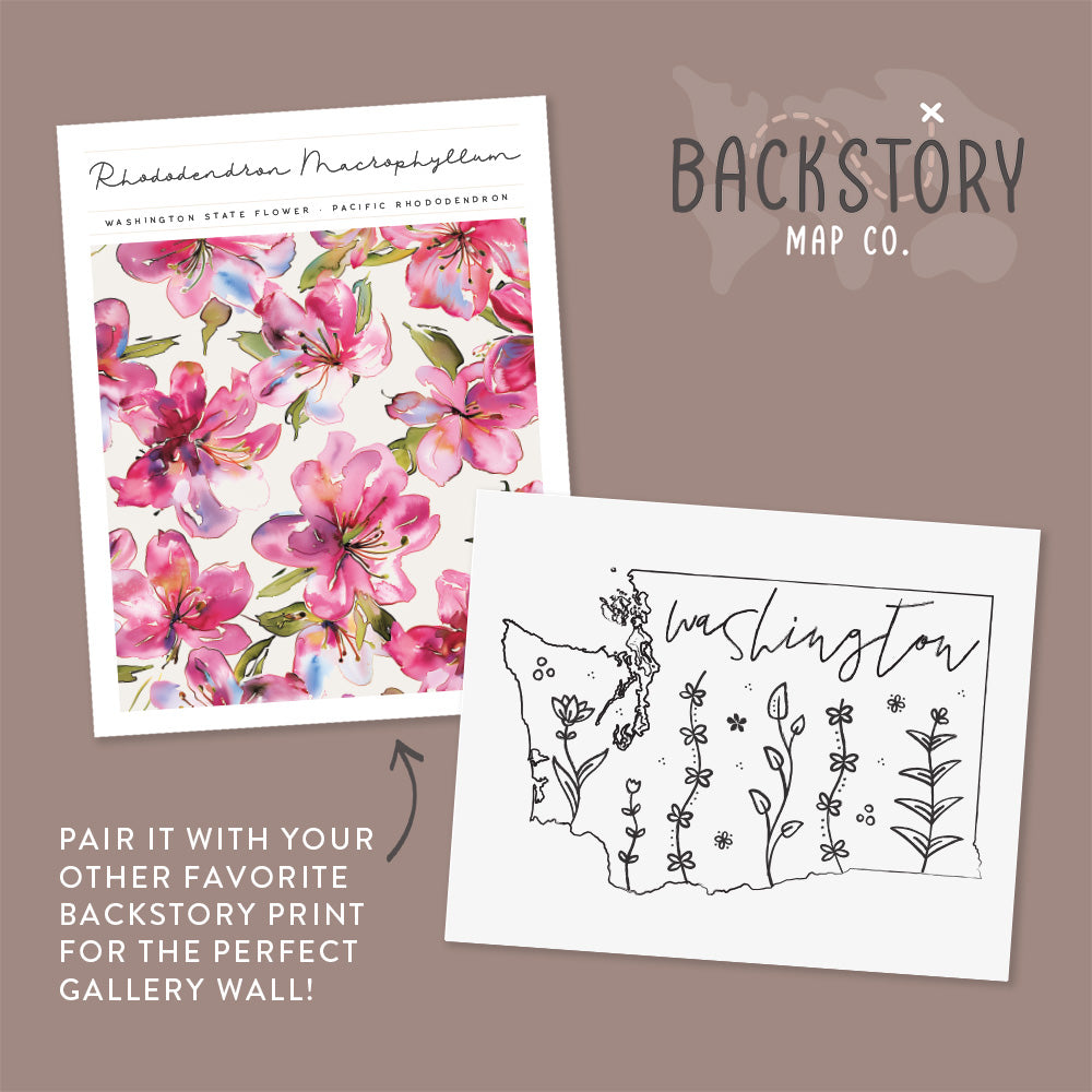 washington state outline