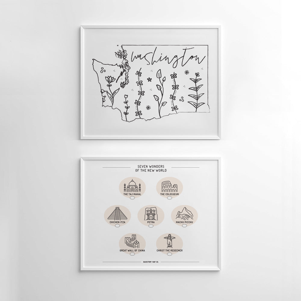 washington state outline