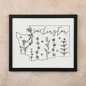 washington state outline