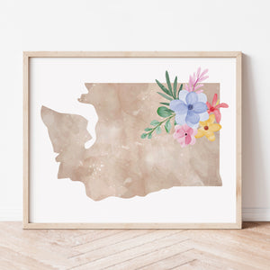 map of washington state