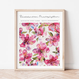 washington state flower wall art