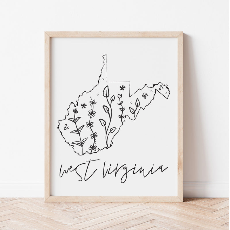 west virginia outline