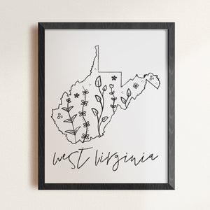 west virginia art print
