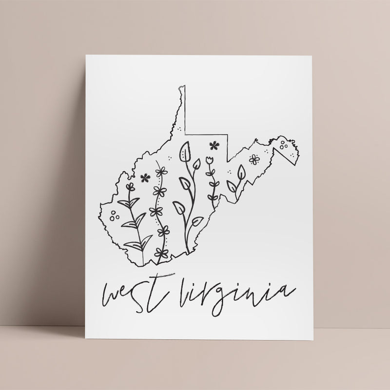 west virginia outline