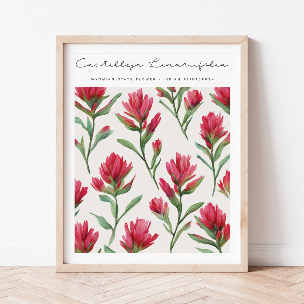 wyoming state flower wall art