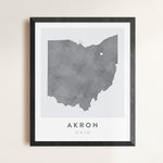 Load image into Gallery viewer, Akron, Ohio Map | Backstory Map Co.
