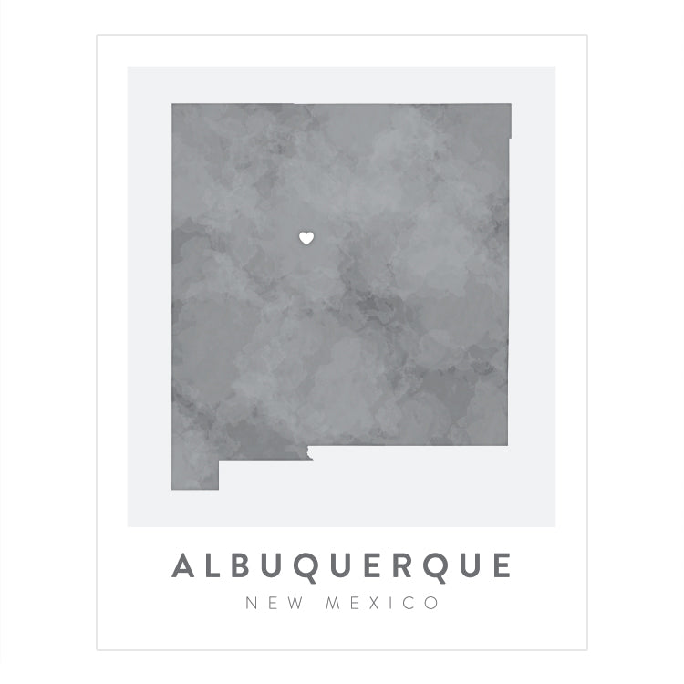 Albuquerque, New Mexico Map | Backstory Map Co.