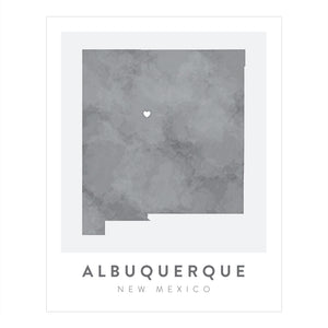 Albuquerque, New Mexico Map | Backstory Map Co.